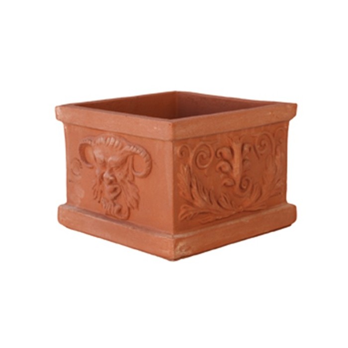 Square with Terracotta Masks